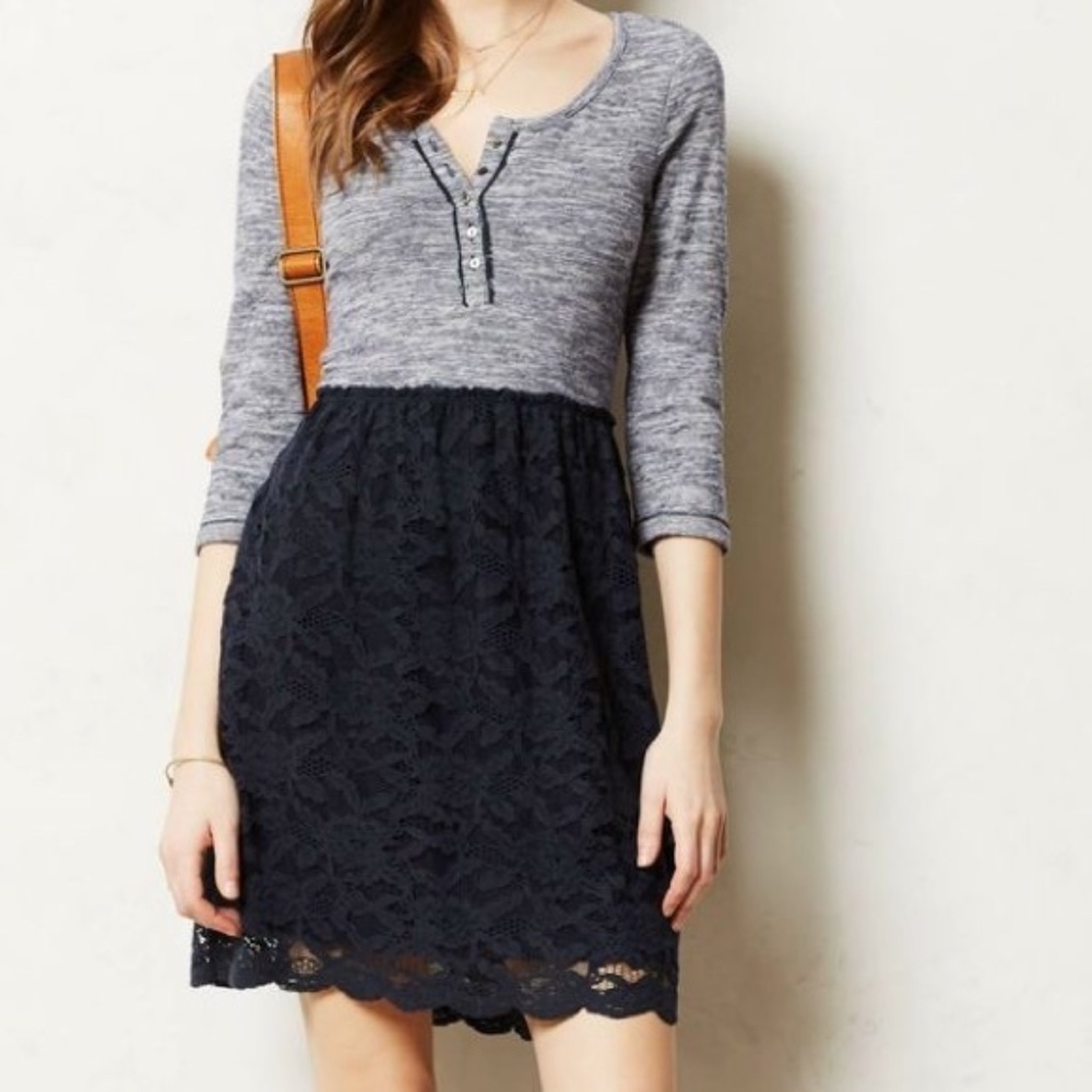 LILKA Marya Knit to Lace Dress